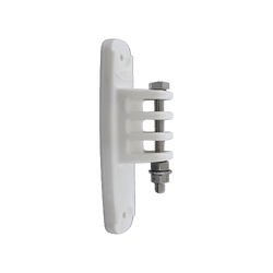 JVA Corner Strain Insulator White Inc. SS bolt